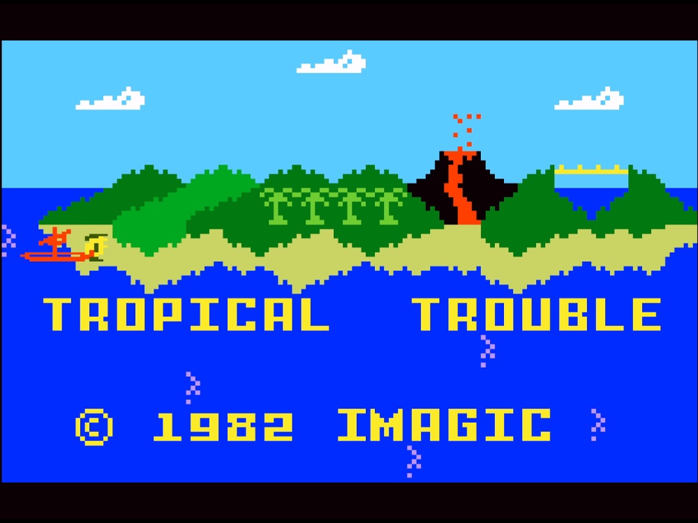 Title Screen of Tropical Trouble for Intellivision